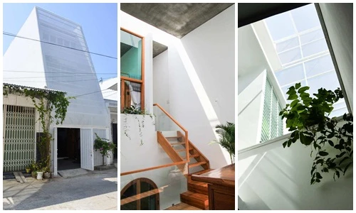 Nhà Nha Trang gây ấn tượng với mặt tiền nghiêng ngả