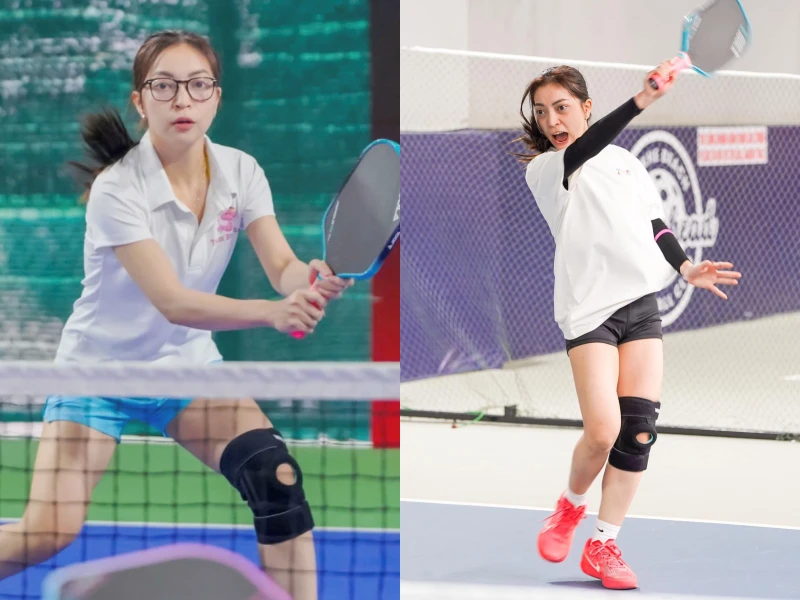 Tình cũ năm 17 tuổi của Quang Hải "trắng phát sáng" trên sân pickleball