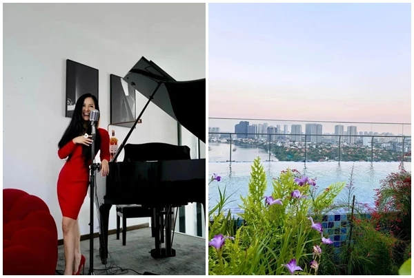 Cận cảnh penthouse ven sông Sài Gòn của diva Hồng Nhung