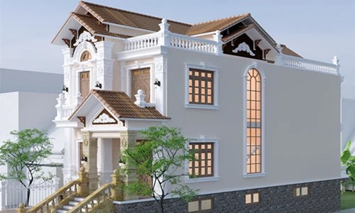 10 mẫu biệt thự 2 tầng tân cổ điển dưới 1 tỷ đồng 