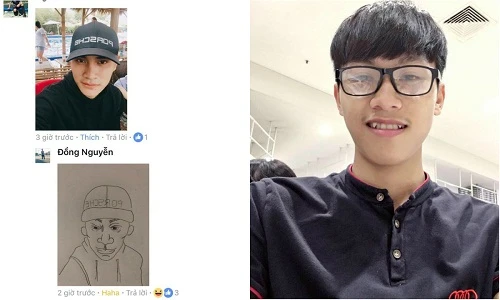 Nam sinh Đăk Lăk nổi tiếng với trò vẽ chọc tức người khác