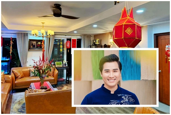 Căn hộ 5 tỷ rực rỡ sắc xuân của MC Nguyên Khang