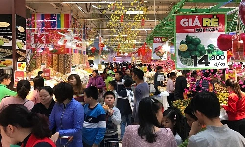 Ảnh: Đổ xô sắm Tết ngày cuối kỳ nghỉ lễ ở Sài Gòn, Hà Nội