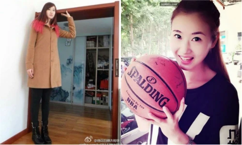 Choáng với chiều cao khủng của cô nàng 9X xứ Trung