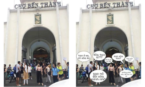 Nhờ dân mạng sửa ảnh tại chợ Bến Thành, cô gái mắc sai lầm lớn