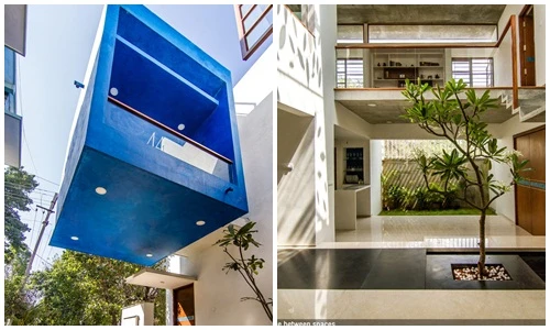 Nhà ống với khoảng giếng trời tỏa “hoa nắng” độc đáo