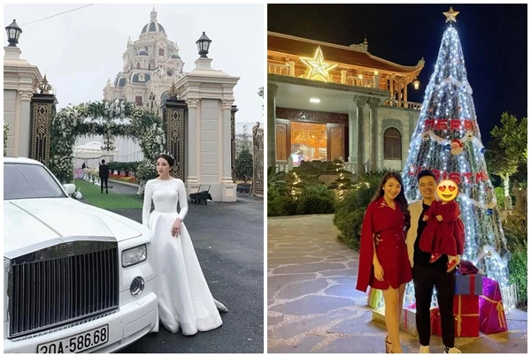 Choáng ngợp “biệt phủ” xa hoa của cô dâu 200 cây vàng gây sốt