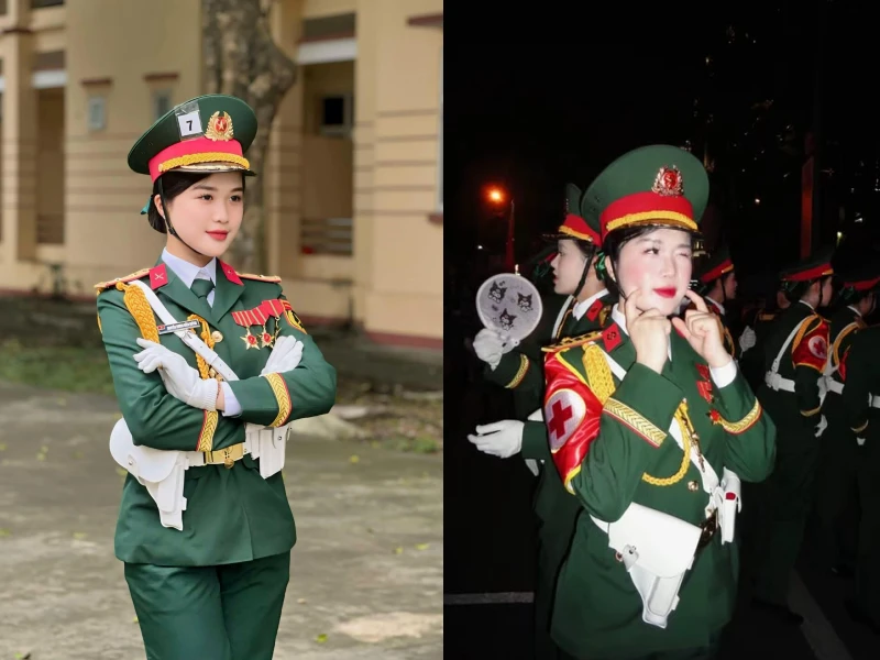 Nhan sắc thương nhớ nữ quân nhân “khối Hoa hậu” diễu binh 30/4