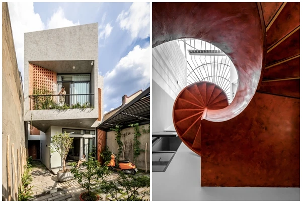 Xây gạch không trát, nhà Bình Dương đẹp lạ lùng trên báo Mỹ