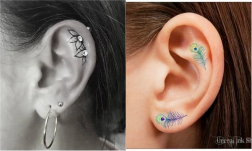 Xăm vành tai, "mốt" mới giúp bạn trẻ quên đi việc xỏ khuyên