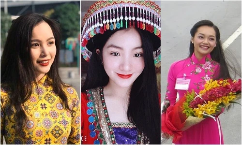 Đọ nhan sắc những hoa khôi tặng hoa các Nguyên thủ Quốc gia nước ngoài