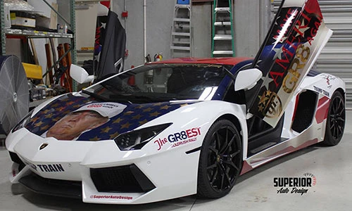 Siêu xe Aventador nổi tiếng nhờ ủng hộ Donald Trump