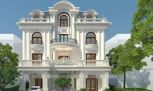 Mê mẩn 10 mẫu biệt thự 3,5 tầng đẹp khó cưỡng