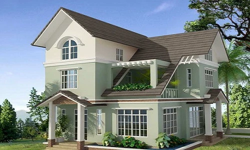 10 mẫu nhà ống 2 tầng đẹp giá trên 400 triệu đồng