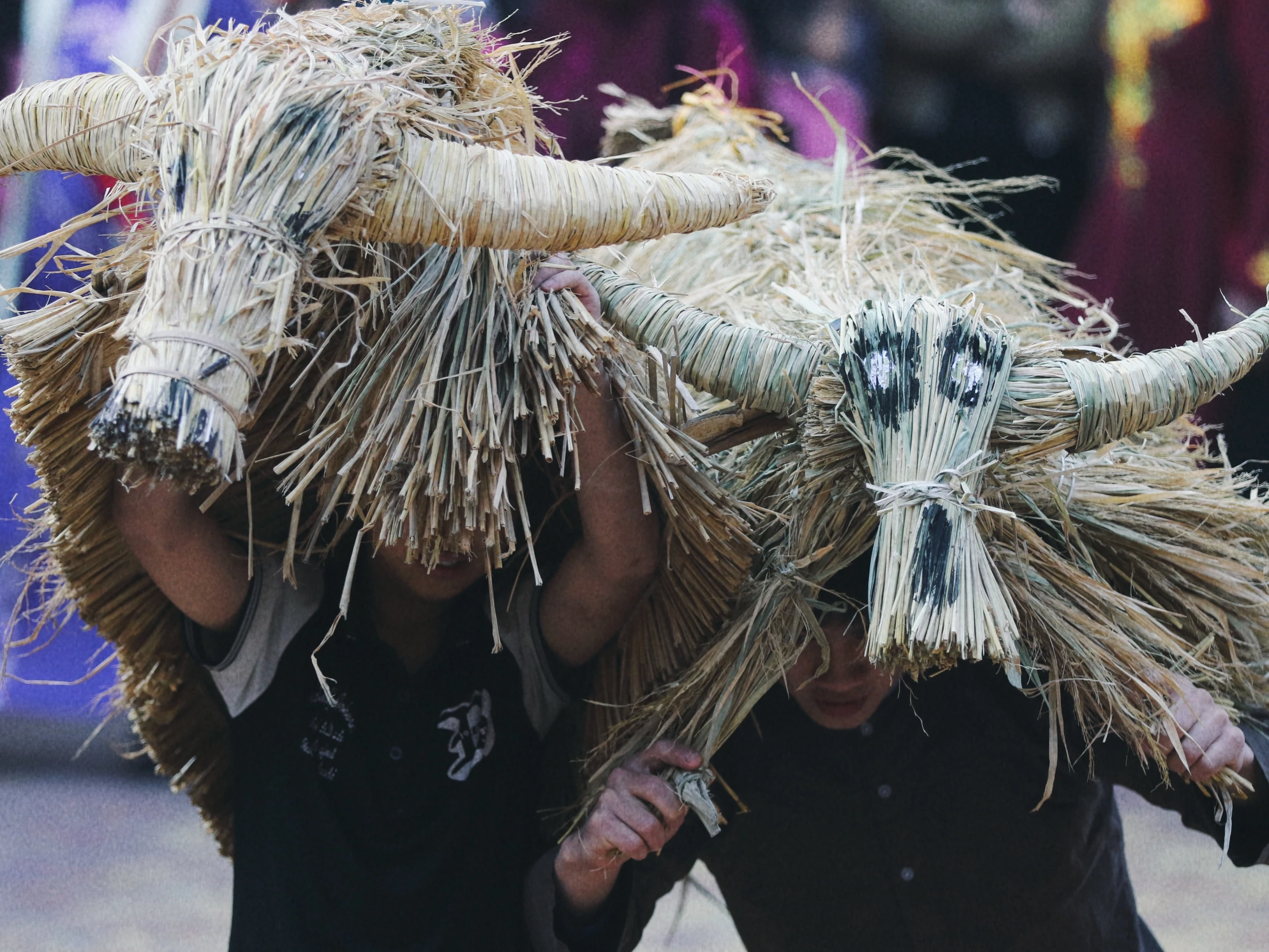 Độc đáo lễ hội “Trâu rơm bò rạ” tôn vinh văn hóa lúa nước