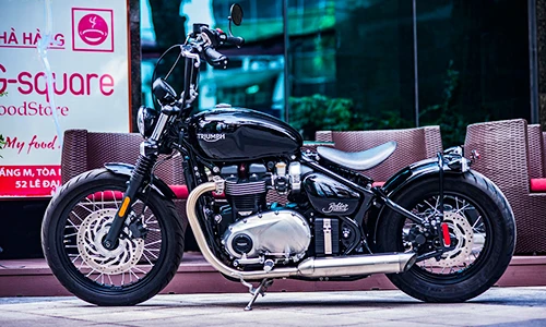 Môtô Triumph Bobber giá hơn nửa tỷ đồng tại Hà Nội