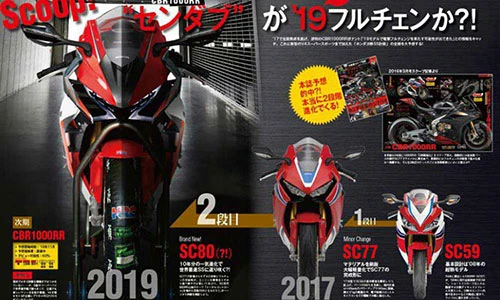 Siêu môtô Honda CBR1000RR phiên bản 2019 lộ diện