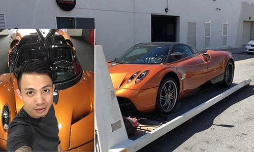 "Soi" Pagani Huayra trị giá hơn 80 tỷ của Minh nhựa tại VN