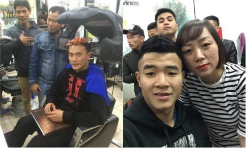 Cầu thủ U23 Việt Nam đồng loạt "xuống tóc" sau khi về nước