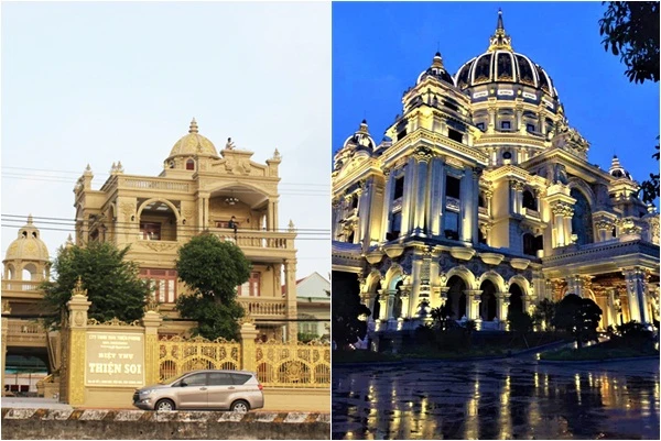 Đọ biệt thự dát vàng "từ trong ra ngoài" của đại gia tỉnh lẻ