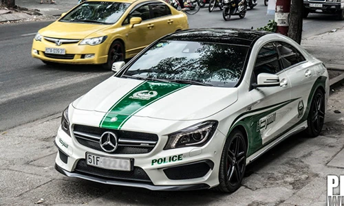 Dân chơi "xế hộp" Việt rộ trào lưu độ tem cảnh sát Dubai