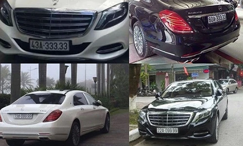Loạt xe Mercedes-Maybach S600 tiền tỷ “biển khủng” tại VN