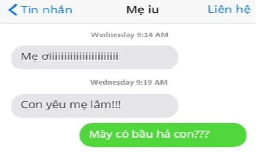 Cách đáp trả tin nhắn “Con yêu mẹ!” của bà mẹ bá đạo
