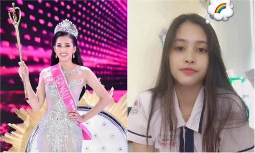 Dân mạng khen Hoa hậu Trần Tiểu Vy: “Để mặt mộc xinh hơn khi trang điểm“