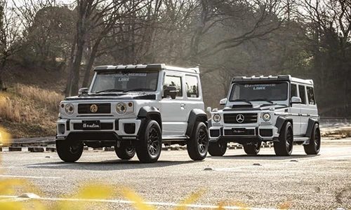 Xe giá rẻ Suzuki Jimny độ y hệt Mercedes G-Class