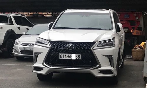 Lexus LX570 Super Sport hơn 10 tỷ “biển cặp” tại Bình Dương