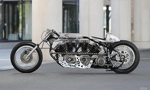 Choáng với Harley-Davidson cực khủng độ Chopper V4