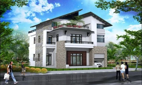 10 mẫu biệt thự mái thái đẹp nhất 2018