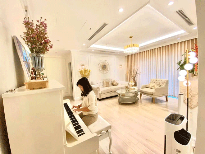 Choáng với căn hộ tiền tỷ như khách sạn 5 sao của MC Diệp Chi - Hình 4 Choang voi can ho tien ty nhu khach san 5 sao cua MC Diep Chi-Hinh-4