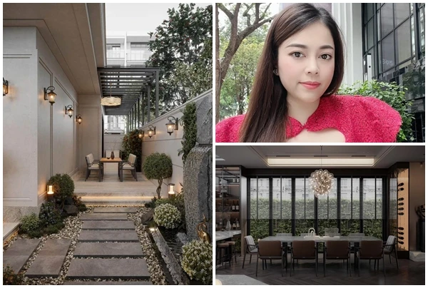 Cận cảnh biệt thự mới đẹp mê của hot mom Hằng Túi