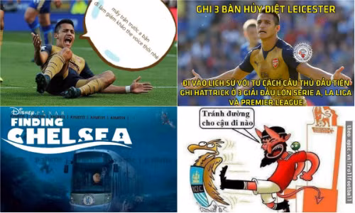 Ảnh chế: Sanchez bận chấm thi The Voice quên ghi bàn