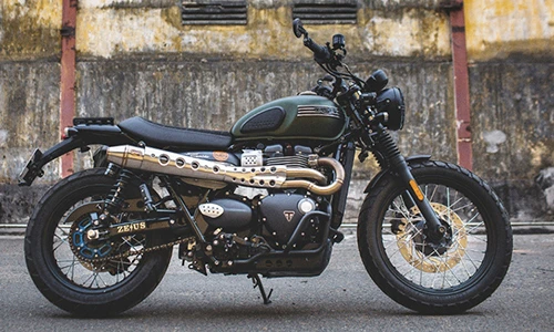 Xe môtô Triumph Street Scrambler độ hơn 200 triệu tại Sài Gòn