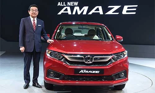 Cận cảnh ôtô giá rẻ Honda Amaze "đối thủ" Hyundai Grand i10