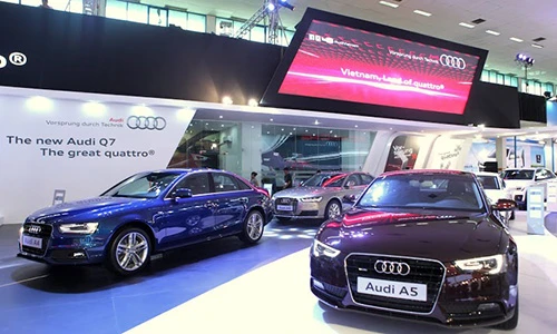 Toàn cảnh gian hàng Audi Việt Nam tại Triển lãm VIMS 2015