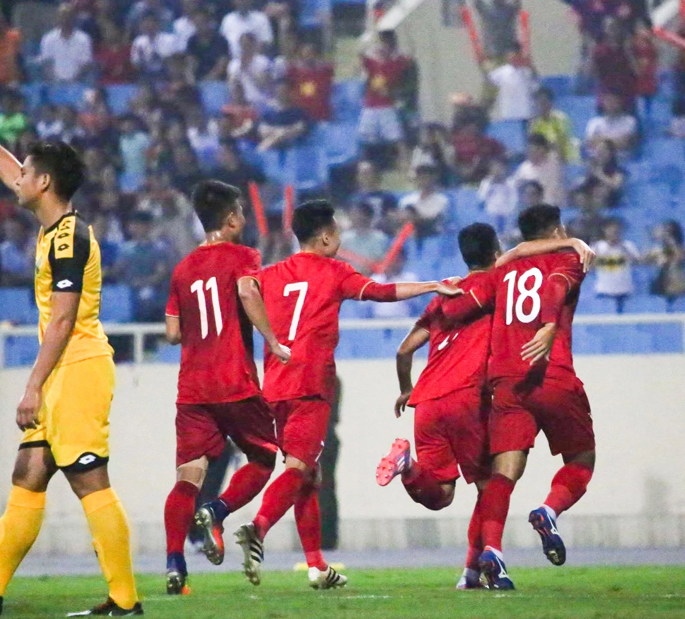 Toàn cảnh mưa bàn thắng U23 Việt Nam vào lưới Brunei