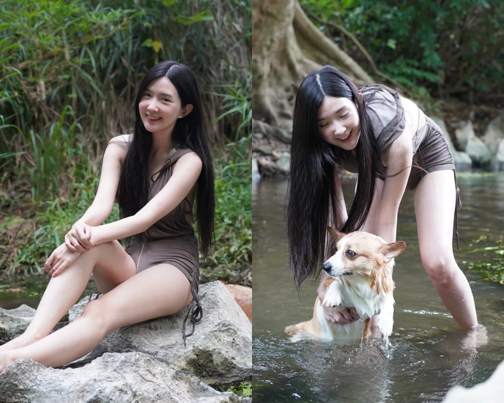 Hóa "nữ thần tắm suối", hot girl Thái Lan khiến nhiều người mê mẩn