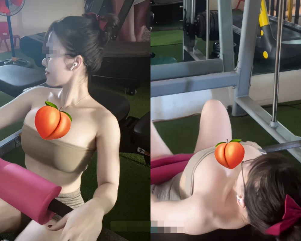 Hot girl phòng gym đăng clip o ép vòng 1, netizen thấy "ngứa mắt"
