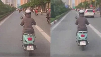 Mặc còi tín hiệu, người phụ nữ quyết không nhường xe cấp cứu