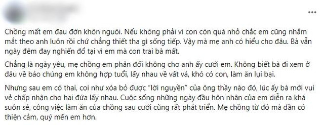 Chồng mất, con dâu bị mẹ mắng sát phu không cho mặc áo tang Chong mat, con dau bi me mang sat phu khong cho mac ao tang