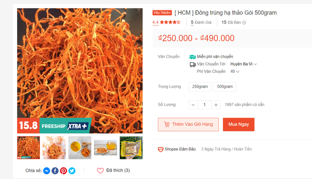 Chuyên gia chỉ sự thật về Đông trùng hạ thảo giá vài trăm nghìn - Hình 2 Chuyen gia chi su that ve Dong trung ha thao gia vai tram nghin-Hinh-2