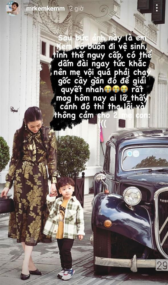 Á hậu Tú Anh xin lỗi vì cho quý tử tiểu bậy nơi công cộng A hau Tu Anh xin loi vi cho quy tu tieu bay noi cong cong