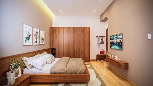 Nhà cấp 4 ở Bình Thuận mặt tiền lấy ý tưởng từ sóng biển - Hình 10 Nha cap 4 o Binh Thuan mat tien lay y tuong tu song bien-Hinh-10