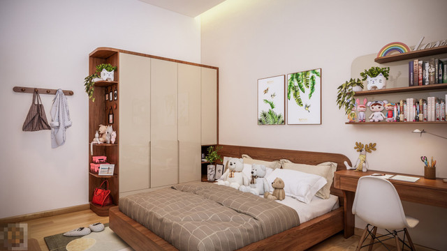 Nhà cấp 4 ở Bình Thuận mặt tiền lấy ý tưởng từ sóng biển - Hình 11 Nha cap 4 o Binh Thuan mat tien lay y tuong tu song bien-Hinh-11