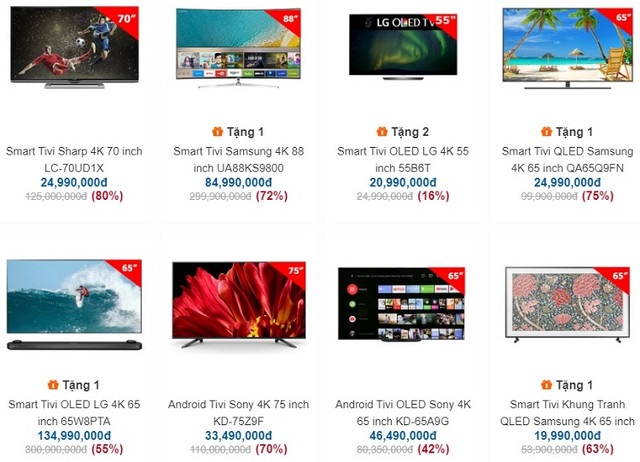 Loạt tivi giảm giá lên đến hơn 80%, vì sao khách vẫn đắn đo? - Hình 2 Loat tivi giam gia len den hon 80%, vi sao khach van dan do?-Hinh-2