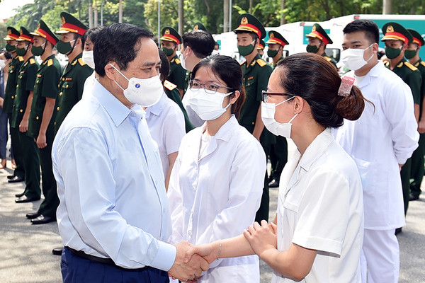 Thủ tướng gửi thư động viên các lực lượng tuyến đầu phòng, chống dịch COVID-19 Thu tuong gui thu dong vien cac luc luong tuyen dau phong, chong dich COVID-19