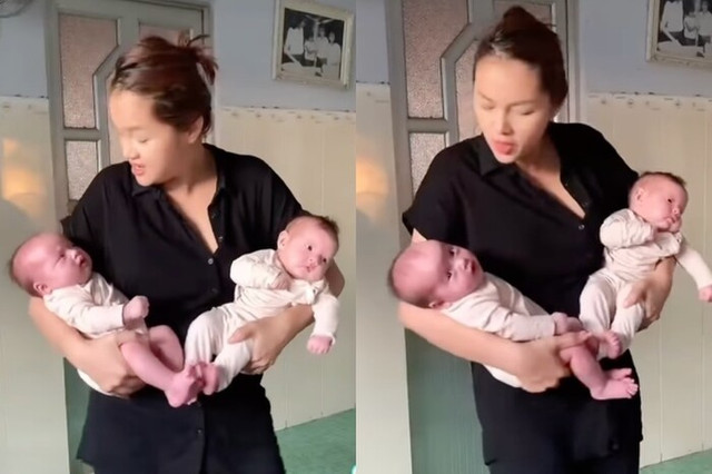 Hình ảnh mẹ bỉm của Á hậu Diễm Châu: Đầu bù tóc rối - Hình 3 Hinh anh me bim cua A hau Diem Chau: Dau bu toc roi-Hinh-3